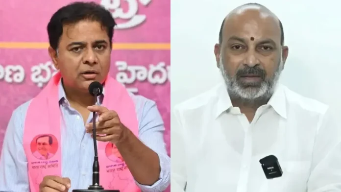 KTR Sensational comments on bandi sanjay