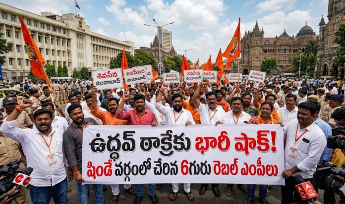 Shiv Sena rebel MPs join Shinde faction.