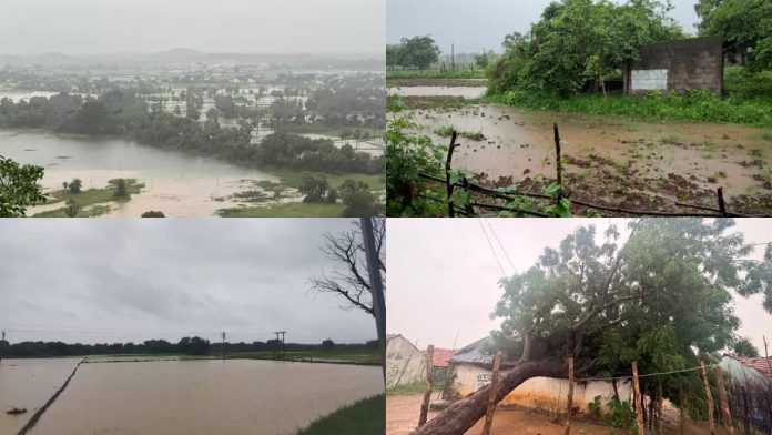 Heavy rains in Telangana