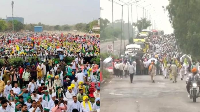 Farmers march in force for ‘Maha Panchayat’