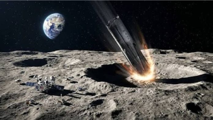 SpaceX Rocket Moon Crash