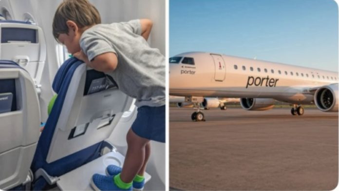 Child stands on seat, refuses seatbelt
