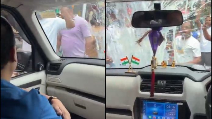 Trinamool Congress (TMC) leader and MLA Kunal Ghosh’s car was allegedly attacked in Uttarpara in West Bengal