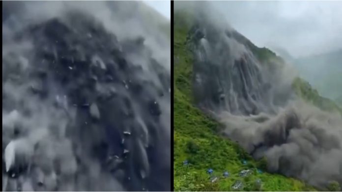 Fresh landslide in Nepal partially blocks a river