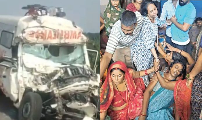 Uttar pradesh Deoria ambulance accident